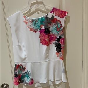 Floral Print Sleeveless Top